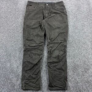 Kuhl Rydr Pants Mens 36x34 Olive Green Articulated Knee Hiking Canvas